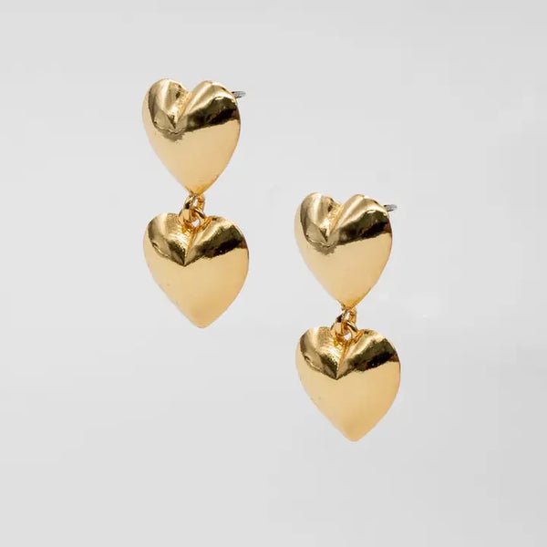 Double Hearts Earrings: Valentine's Day Favorite