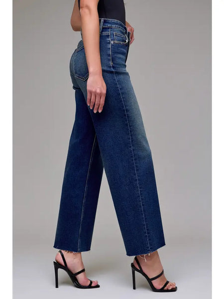 Dark Vintage Clean Stretch Dad Jean