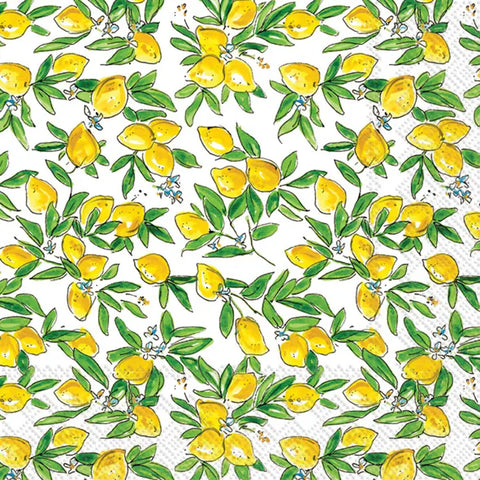 Lemons All Over cocktail Napkin