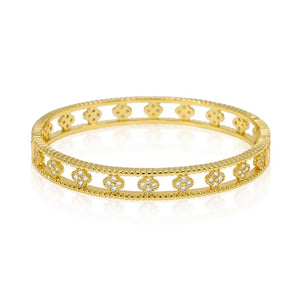 Gracie Cz Clover Bangle