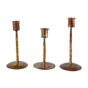 Copper Taper Candle Holders