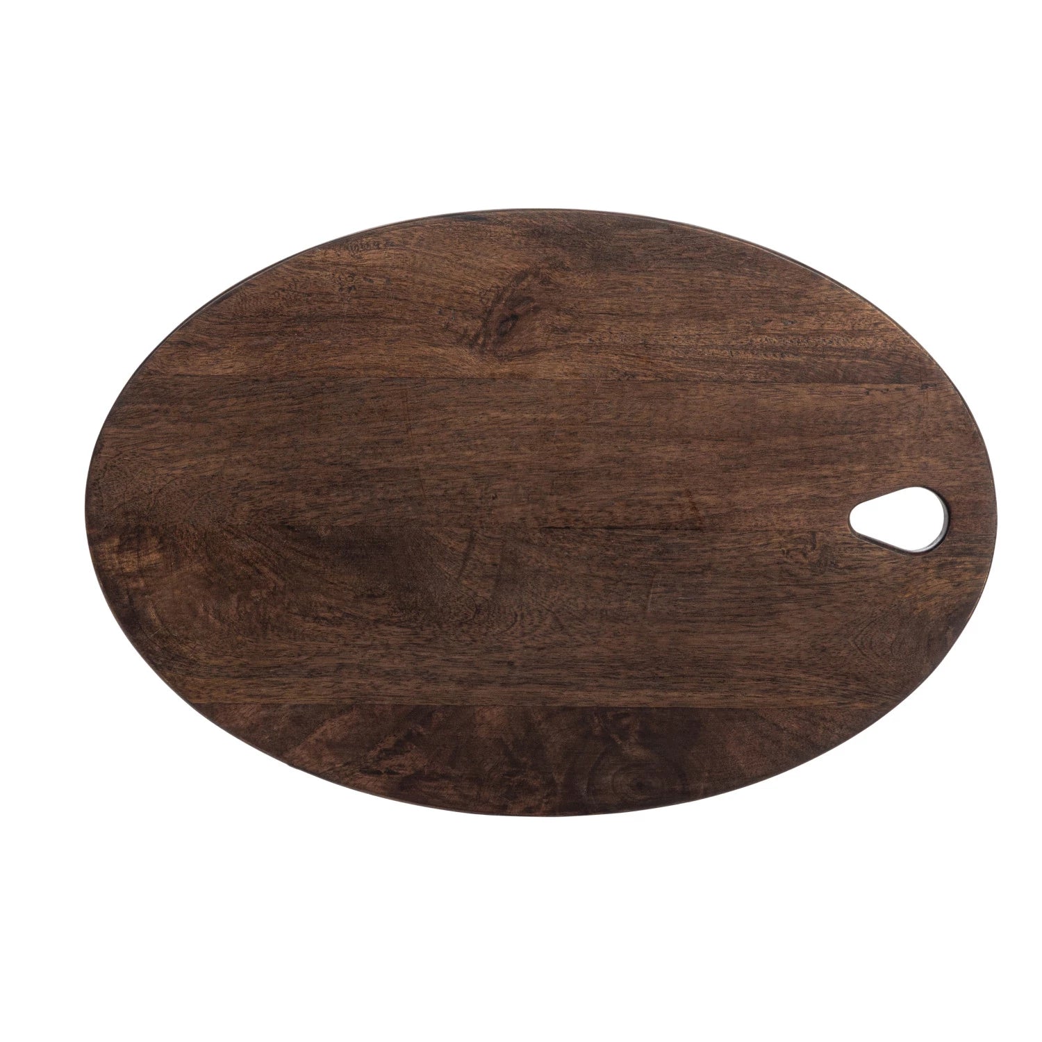 Oval Mango Wood Cutting Board w/Handle