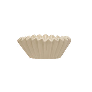 Stoneware Fluted Bowl L