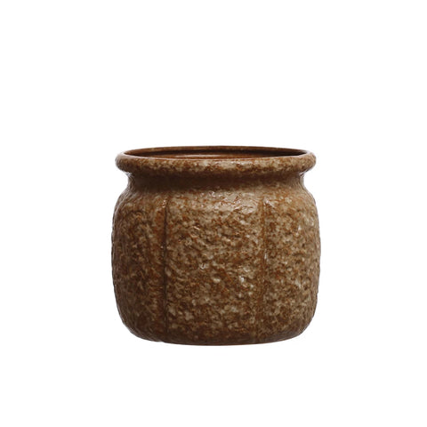 Textured Stoneware Planter