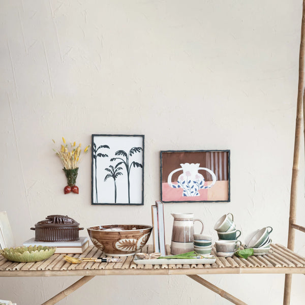 12 oz. Stoneware Mug w/ Stripes