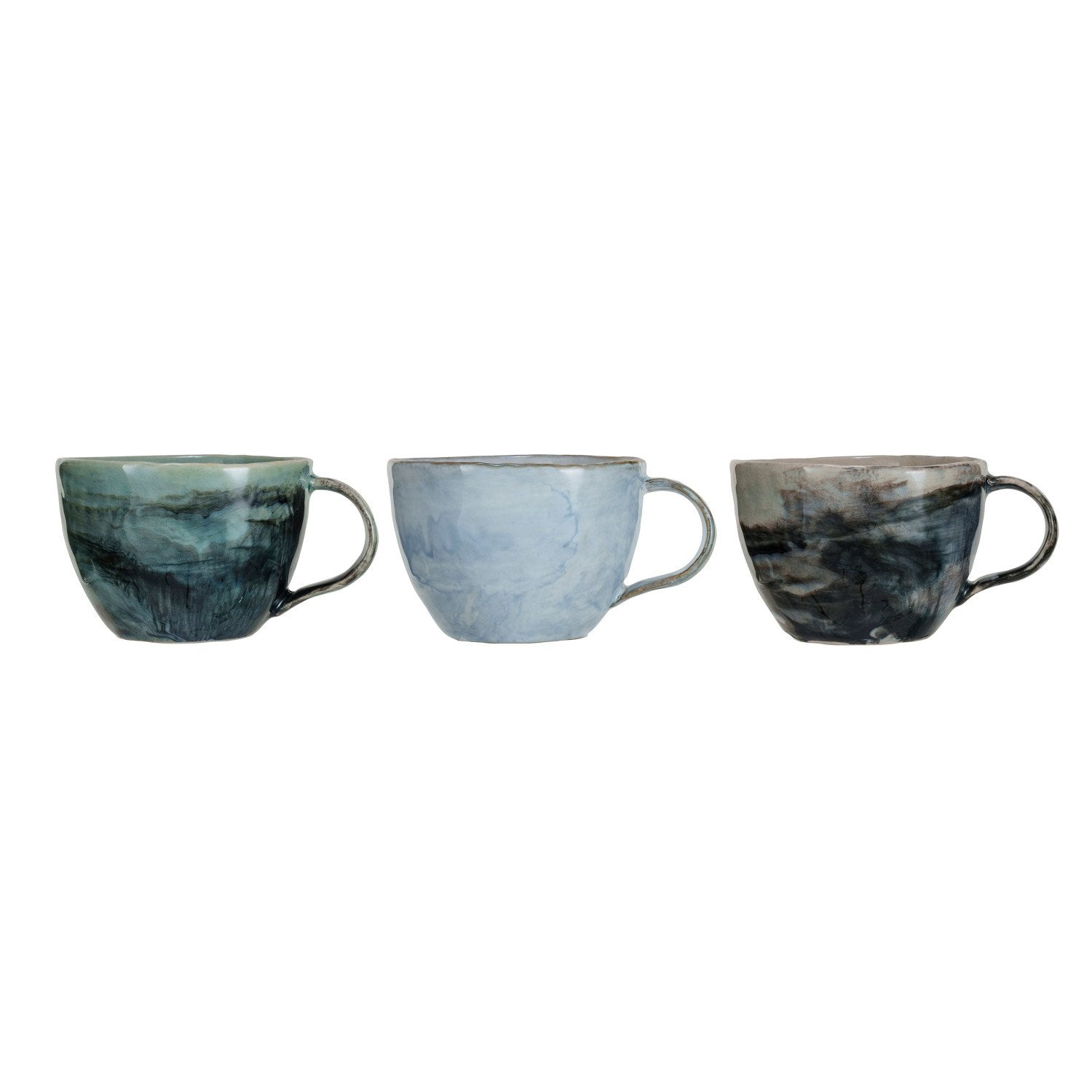 10 oz. Stoneware Mug, 3 Colors (Each One Will Vary)