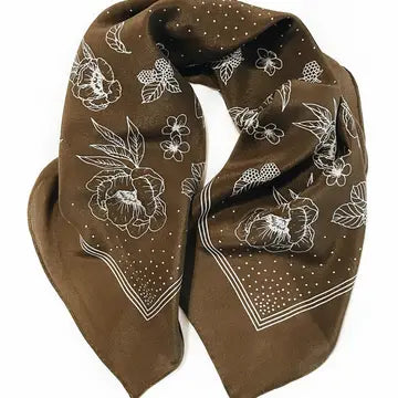 100% Silk Bandana Scarf