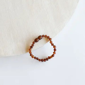 Raw Cognac Amber || Anklet or Bracelet