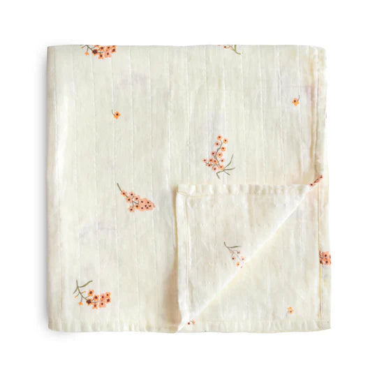 Organic Cotton Muslin Swaddle Blanket