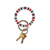 Chloe stripe key ring bright multicolor