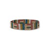 Alex Geo Stripe Beaded Stretch Bracelet Peacock