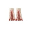 Ava Geo Shapes Beaded Fringe Earrings Blush