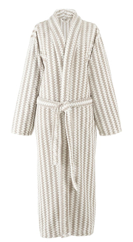 Bubble Stripe Fleece Robe