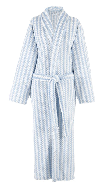 Bubble Stripe Fleece Robe