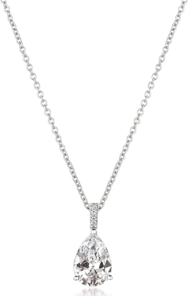 Pear Pendant Necklace 16"