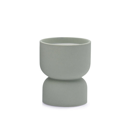 Matte Hourglass Textured Ceramic Candle