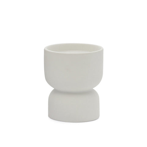 Matte Hourglass Textured Ceramic Candle