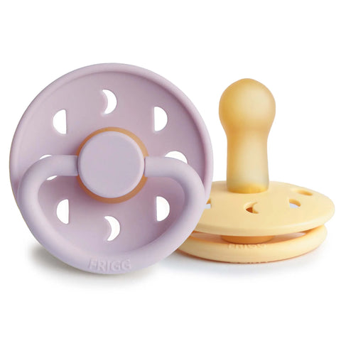 FRIGG Moon Natural Rubber Pacifier 2-Pack