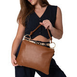 Genuine Italian Leather Top Handle and Crossbody Bag