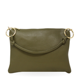 Genuine Italian Leather Top Handle and Crossbody Bag
