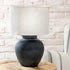 17" CHARCOAL CERAMIC LAMP