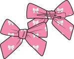 Pink Bows 2 Pack Hair Bow With Clip