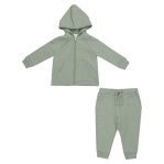 French Terry Desert Sage Solid - Hoodie And Jogger