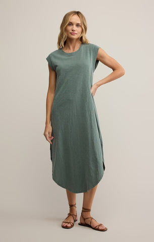 Calabasas Midi Dress Hunter Green