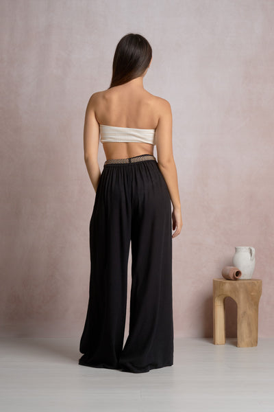 Pants Wide Leg Belted