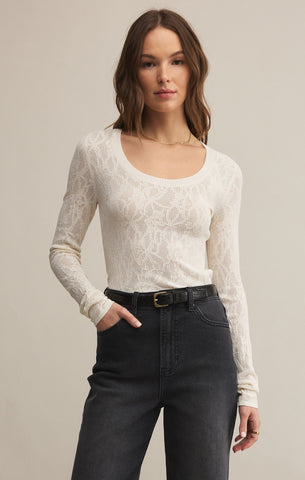 Tibi Scoop Mesh Sweater