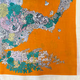 Floral Elegance Equine Small Square Scarf