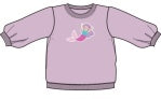 Mermaid Puffy Oversized Sweatshirt W/ Applique