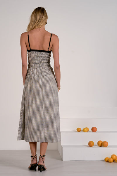 Maxi Spagetti Strap Color Block