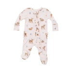 Soft Deer 2 Way Ruffle Zipper Footie