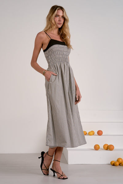 Maxi Spagetti Strap Color Block