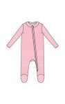 Baby Golf Carts Pink 2 Way Zipper Footie