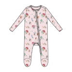 Cute Animal Campers - 2 Way Zipper Ruffle Back Footie