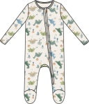 Soft Dinos 2 Way Zipper Footie