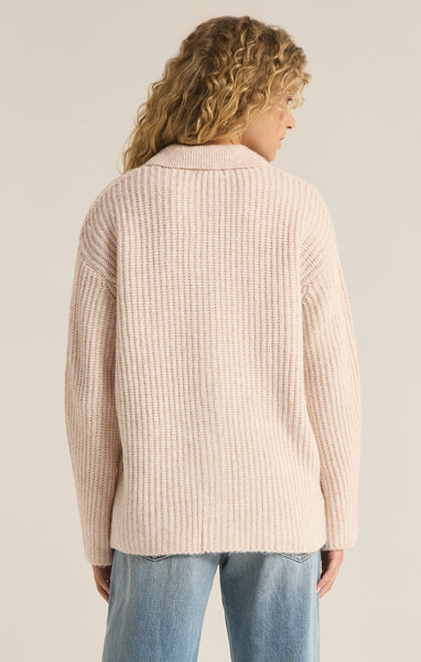 Lennie Button Up Sweater Oatmeal